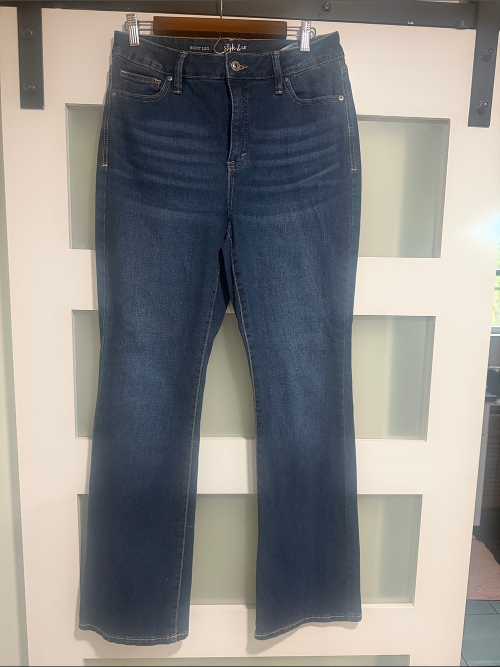 Style & Co size 12 Women's Dark Blue Bootcut Jeans